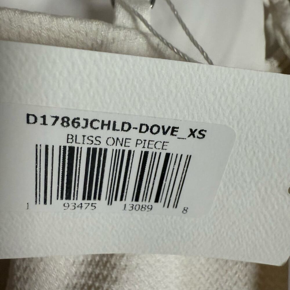 Dippin’ Daisy’s Bliss White Lattice Plunge One Piece Swimsuit Size XS - Picture 10 of 12